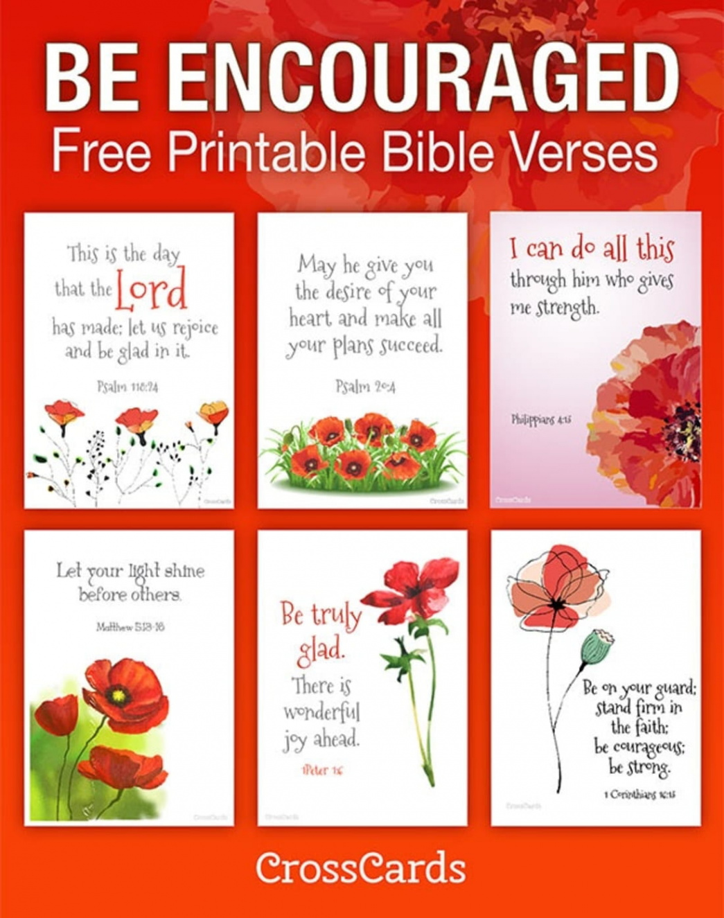 Be Encouraged! Free Printable Bible Verses Printable - Download Free