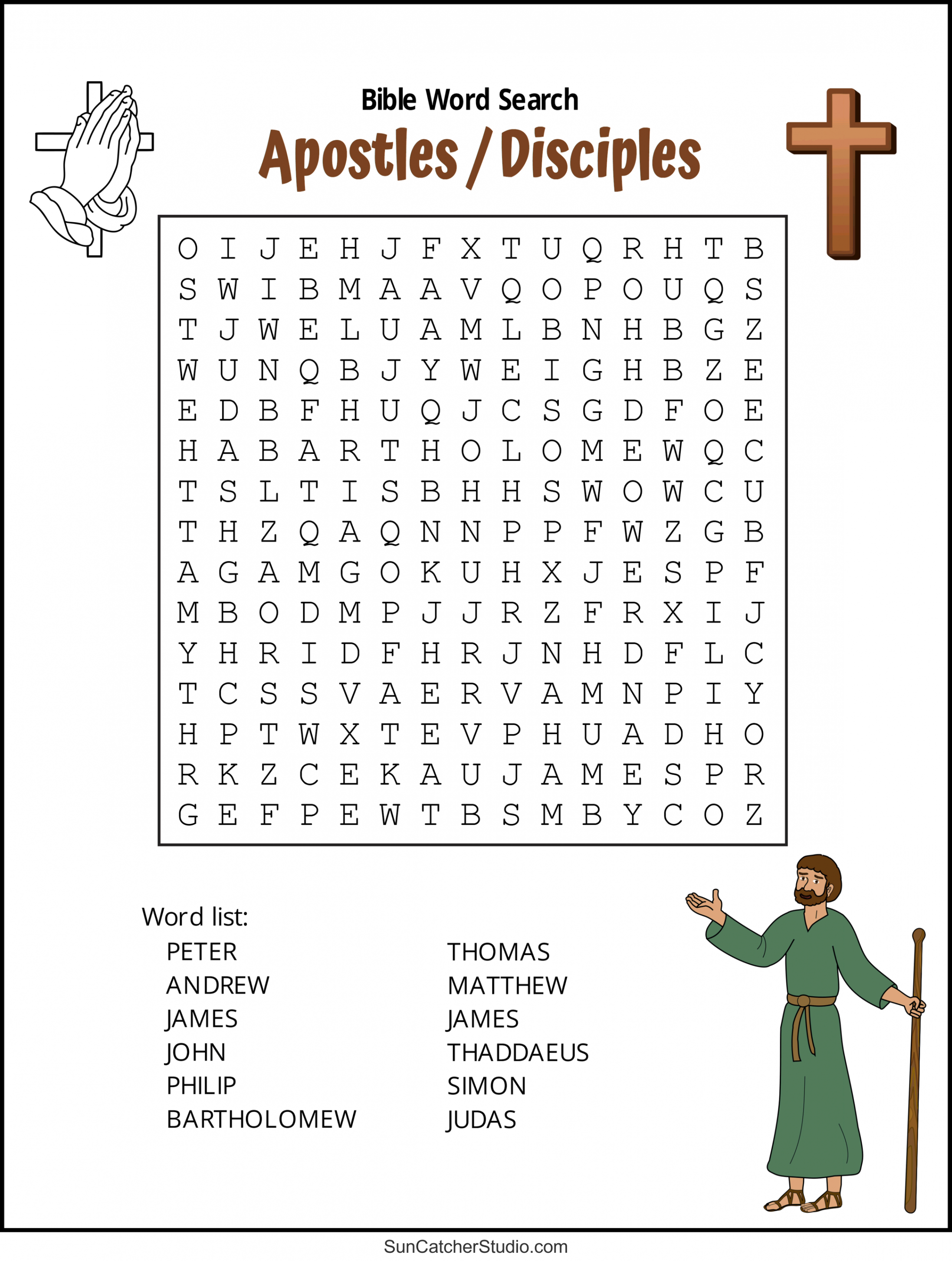 Bible Word Search (Free Printable Christian Puzzles) – DIY