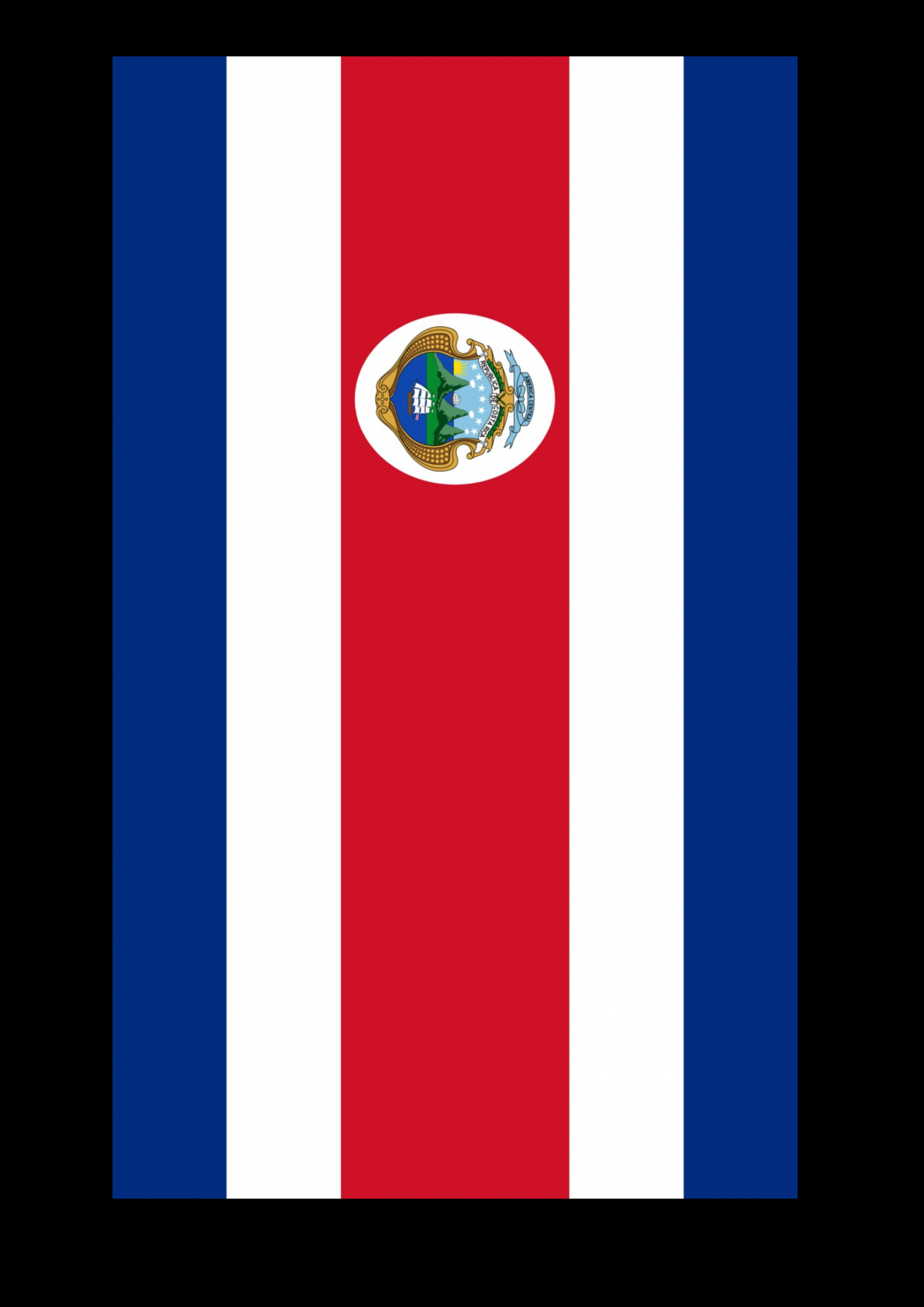 Costa Rica Flag - Free Printable Costa Rica Flag  Costa rica flag