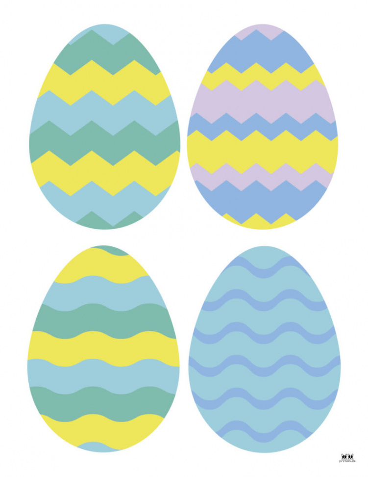 Easter Egg Templates & Coloring Pages -  FREE Pages  Printabulls