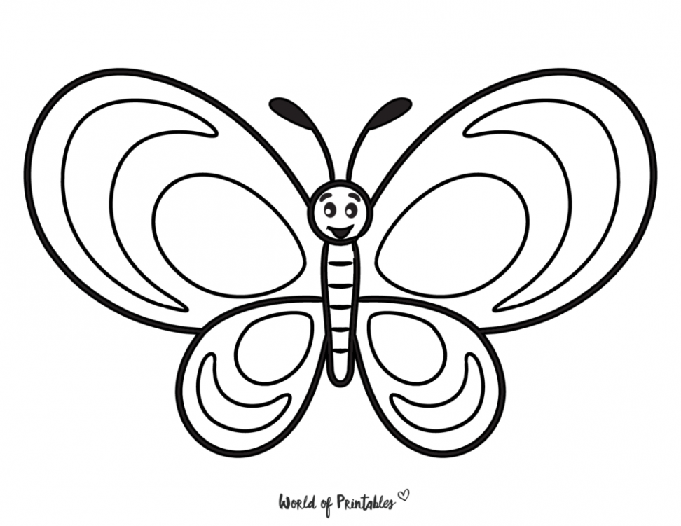 Easy Coloring Pages For Kids - World of Printables