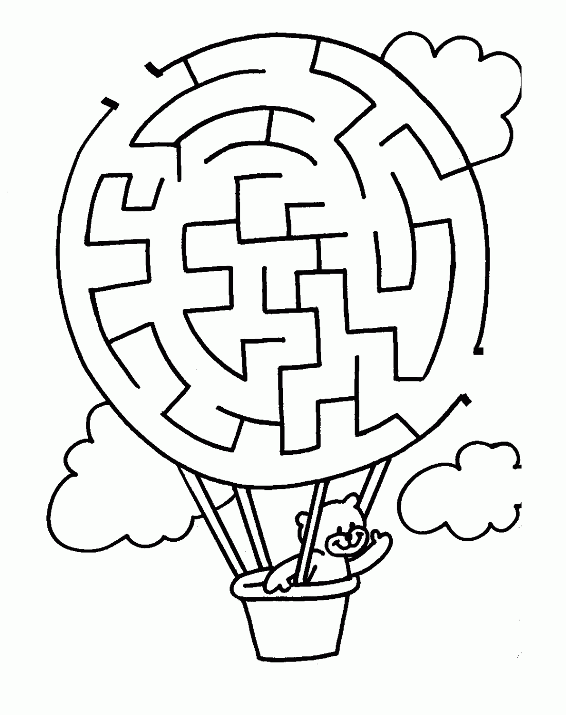 Easy Mazes. Printable Mazes for Kids