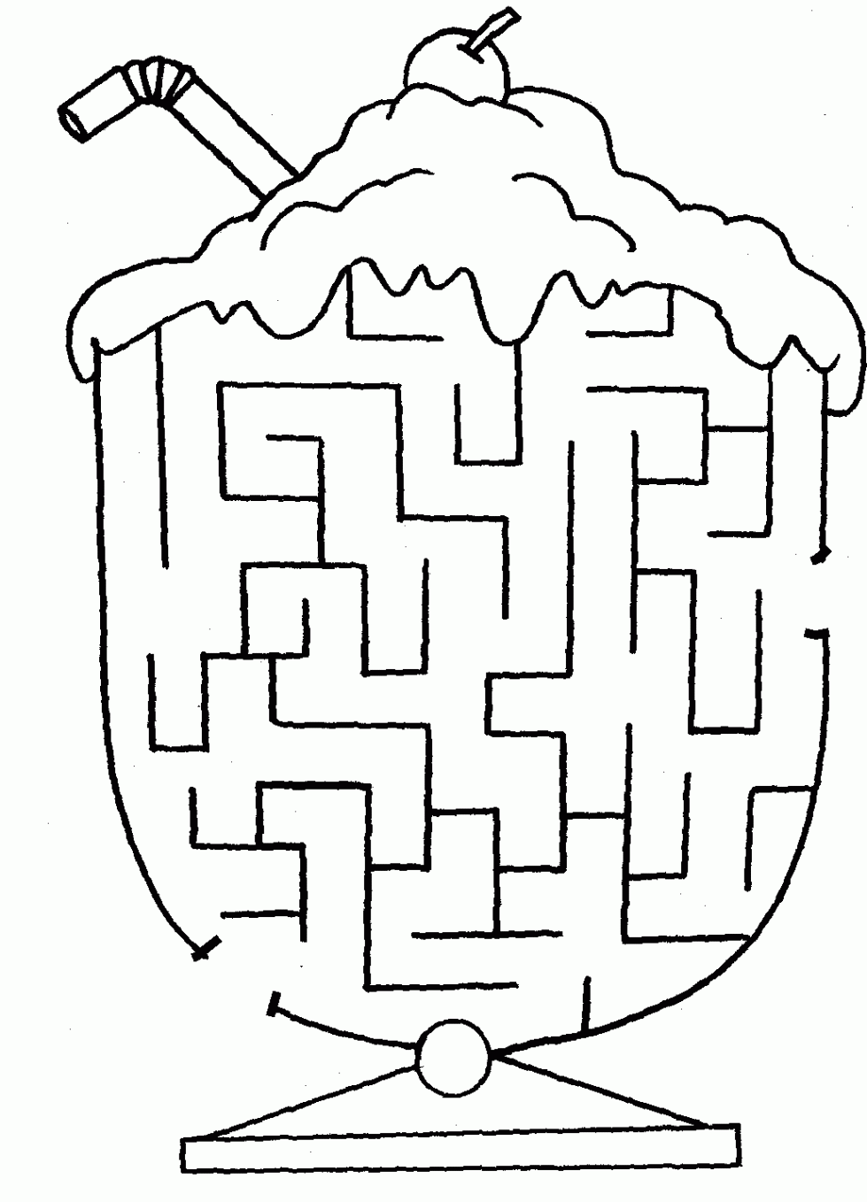 Easy Mazes. Printable Mazes for Kids