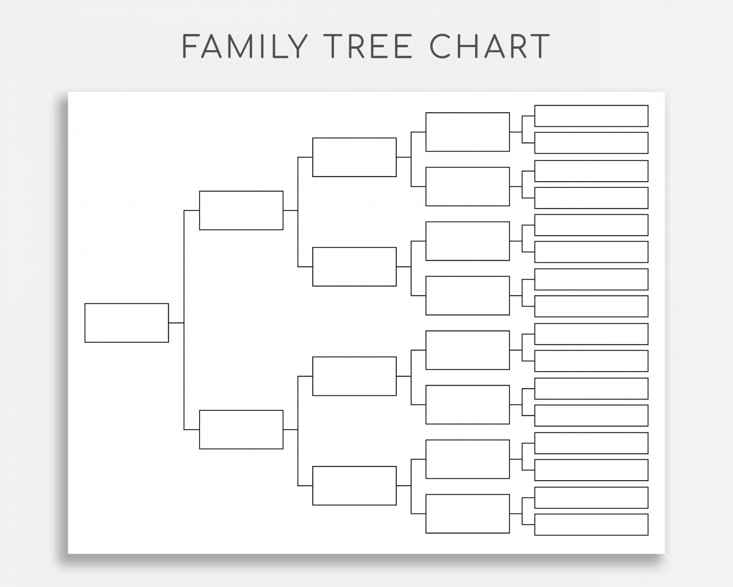 Family Tree Chart. Pedigree Chart. Genealogy Template