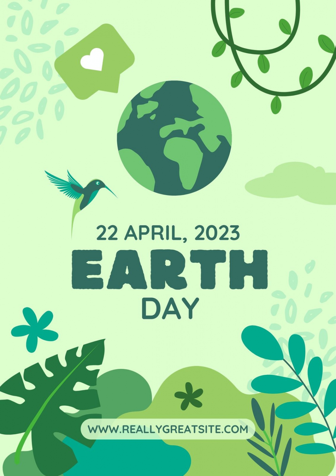 Free and customizable earth day templates