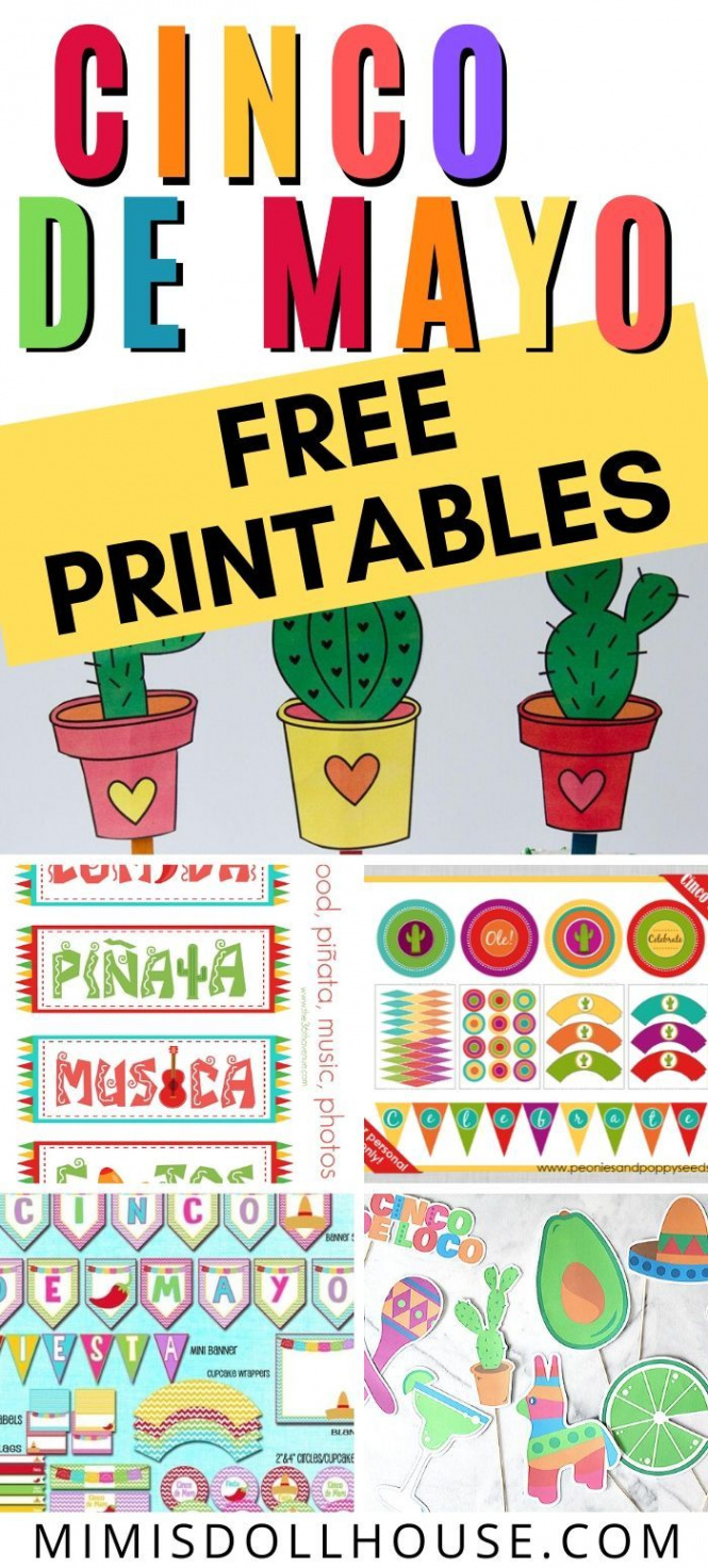 FREE Cinco de Mayo Printables  Cinco de mayo party, Cinco de mayo