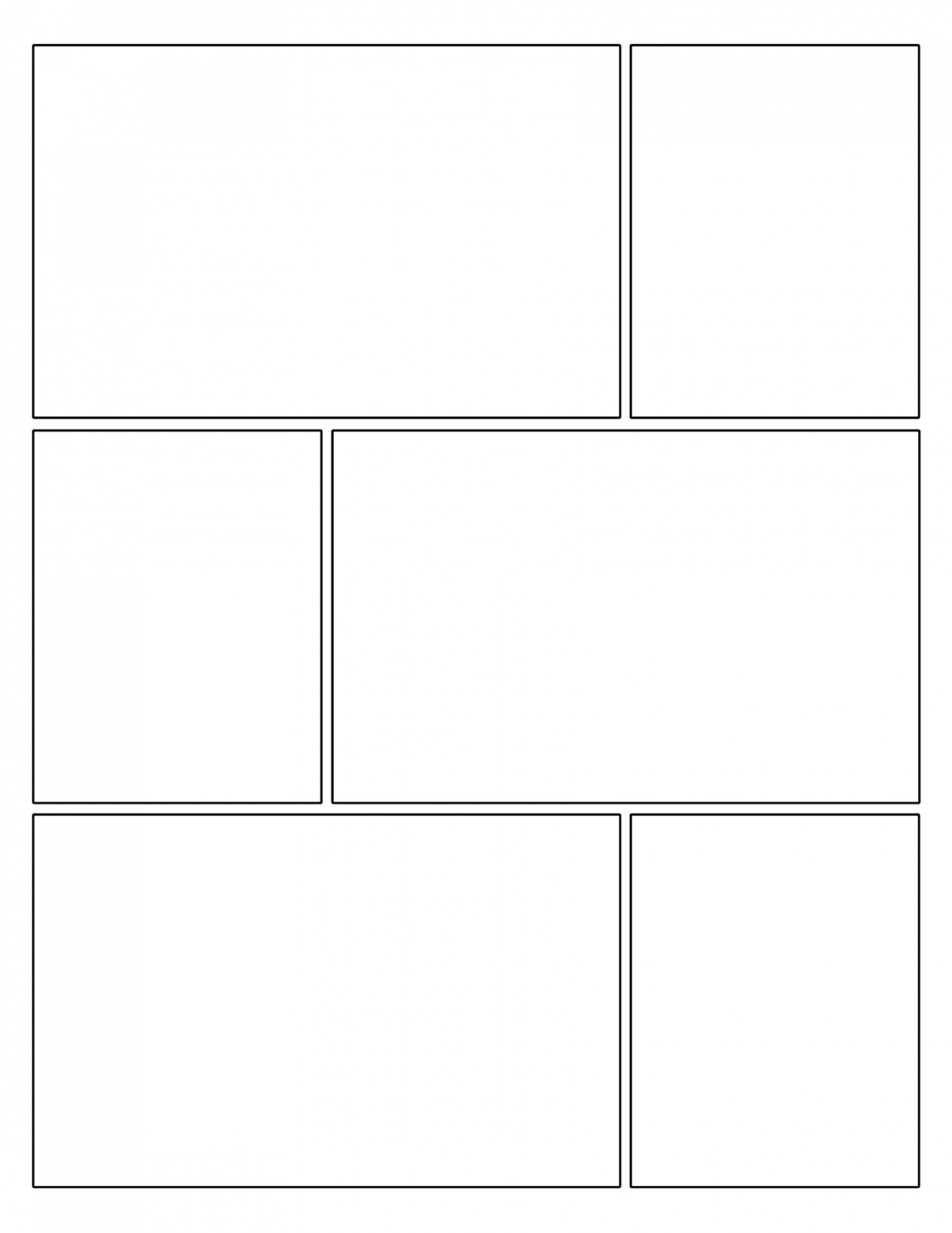 Free Printable Comic Strip Template Pages - Paper Trail Design