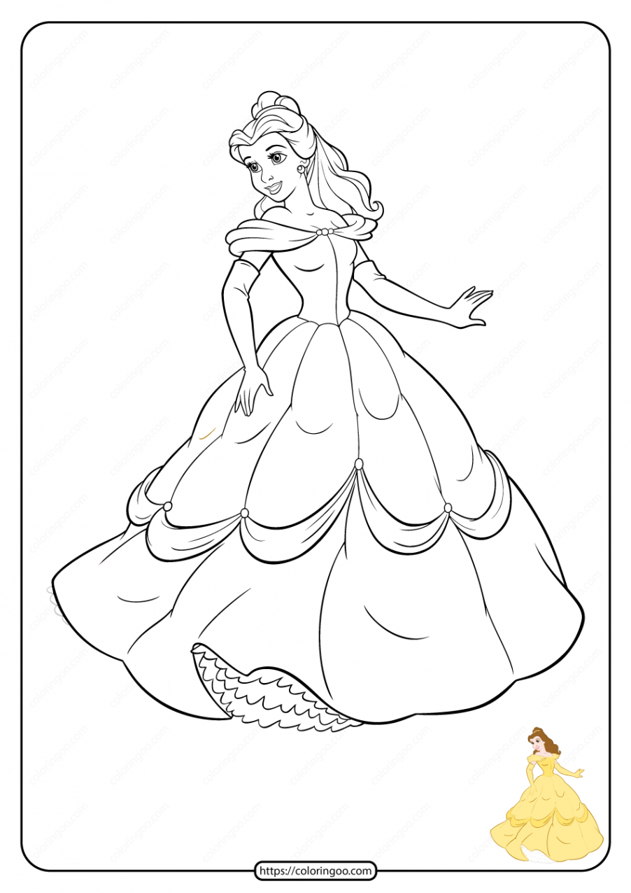 Free Printable Disney Princess Coloring Pages    Princess