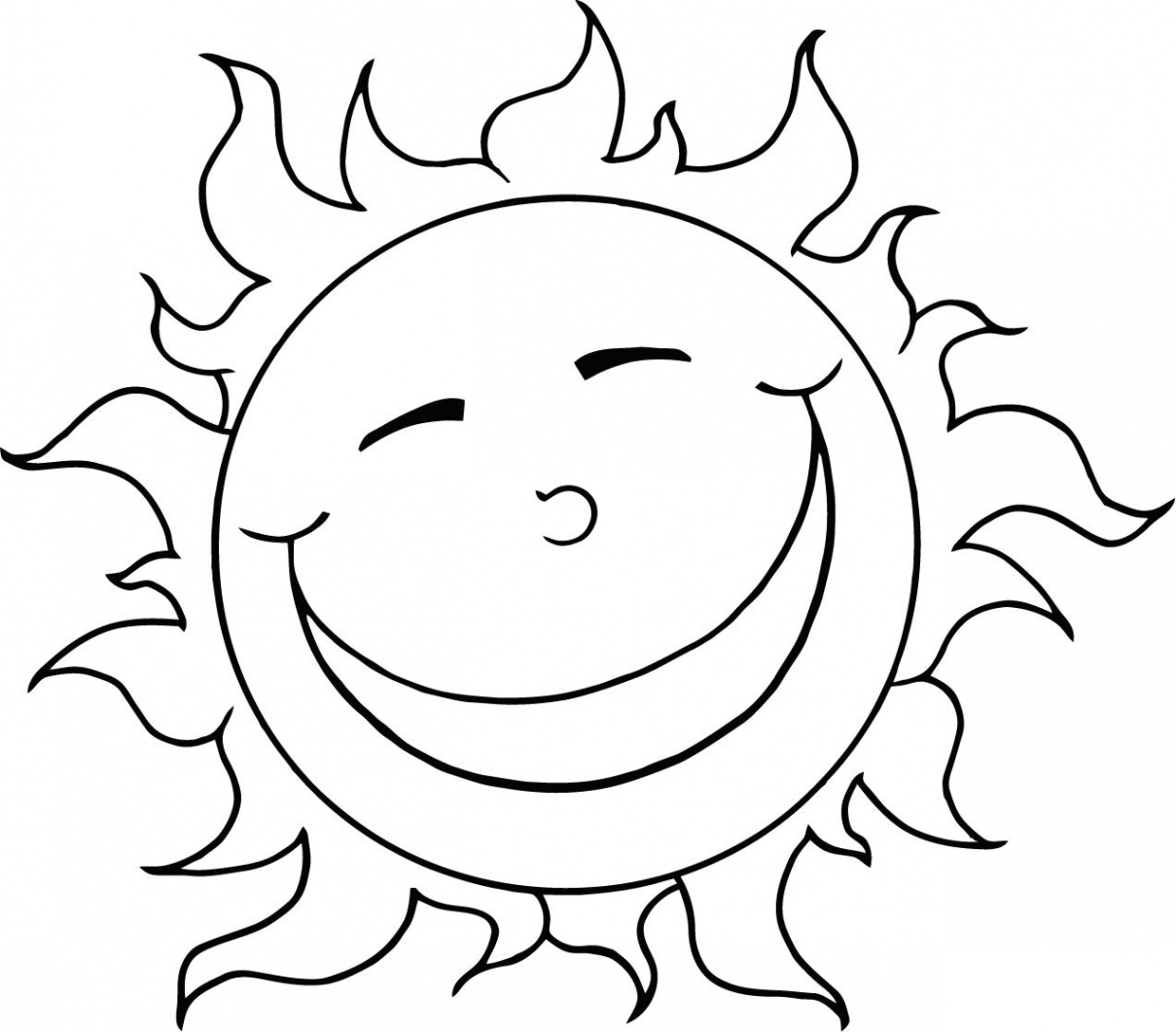 Free Printable Sun Coloring Pages for Kids