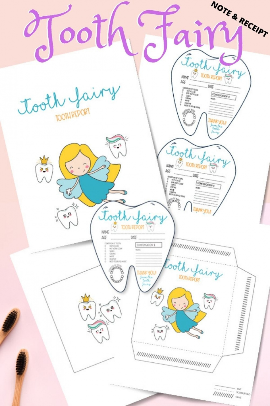 FREE Tooth Fairy Printable Note & Receipt For Extra Magic