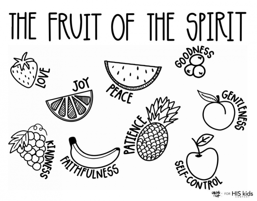 fruit of the spirit coloring pages free  Fruit of the spirit