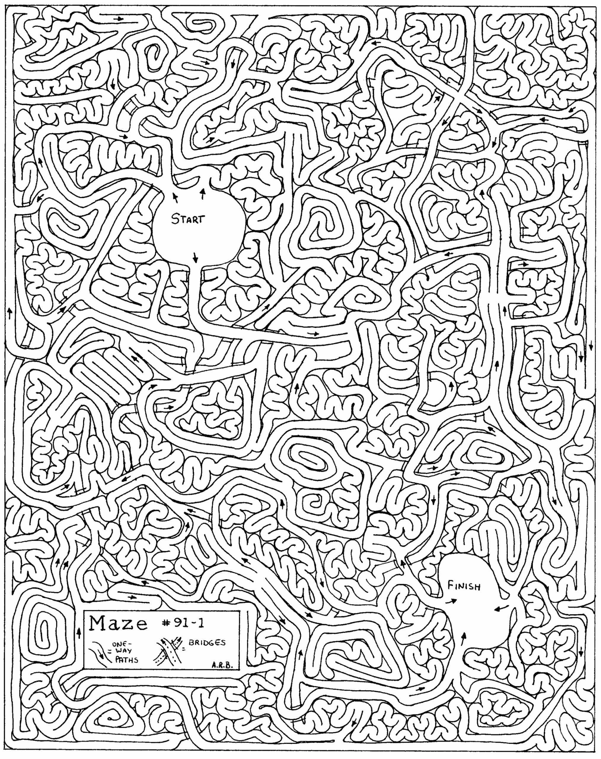 Hard Mazes - Best Coloring Pages For Kids