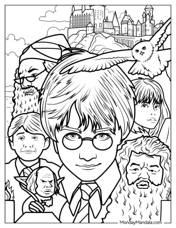 Harry Potter Coloring Pages (Free PDF Printables)