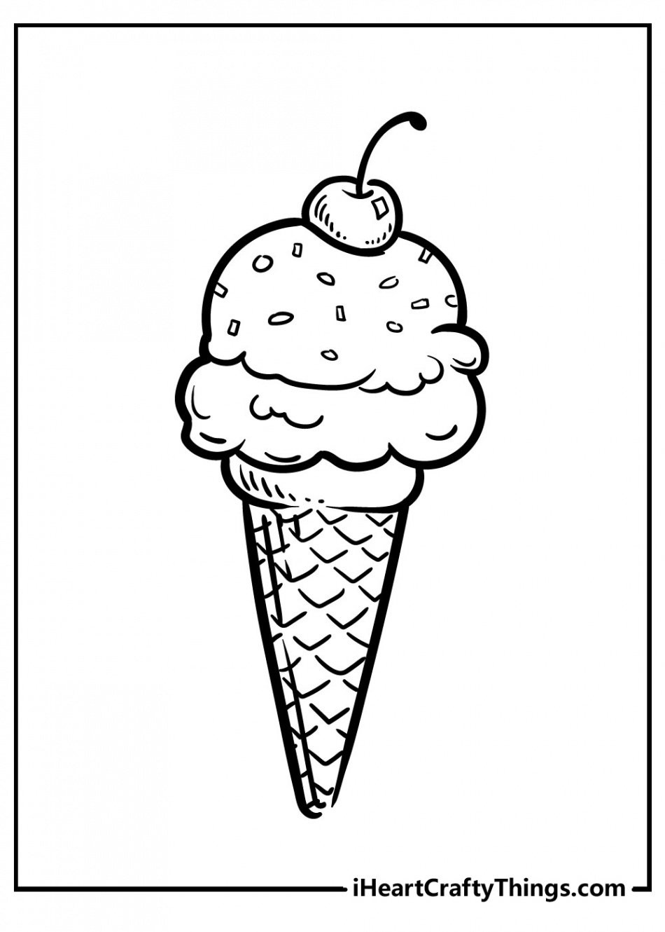 Ice Cream Coloring Pages (% Free Printables)