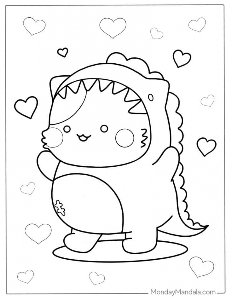 Kawaii Coloring Pages (Free PDF Printables)