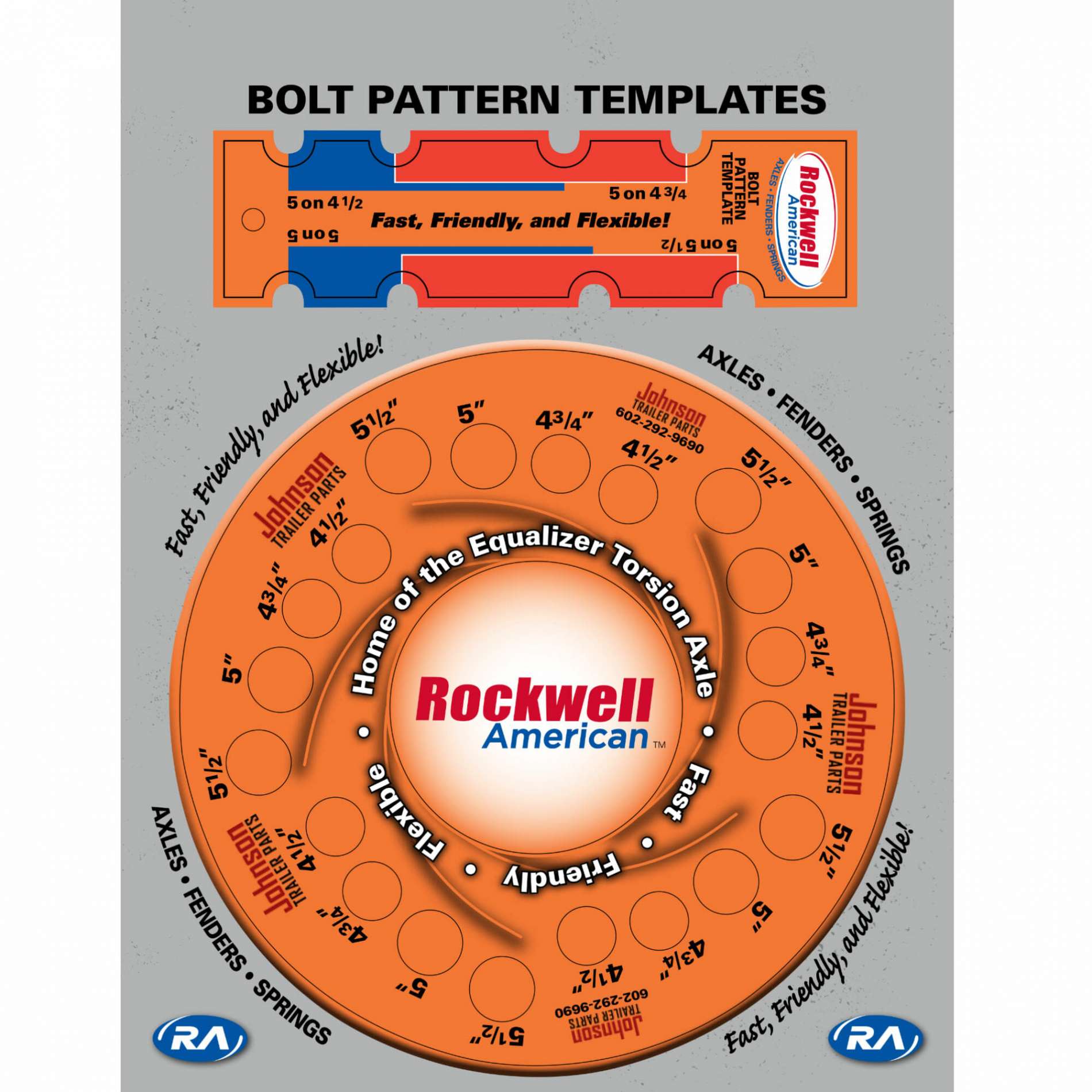 Lug Bolt Pattern Template