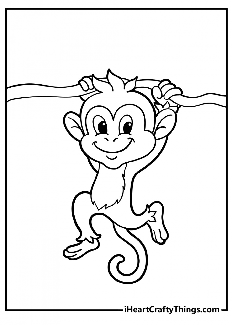 Monkey Coloring Pages (% Free Printables)