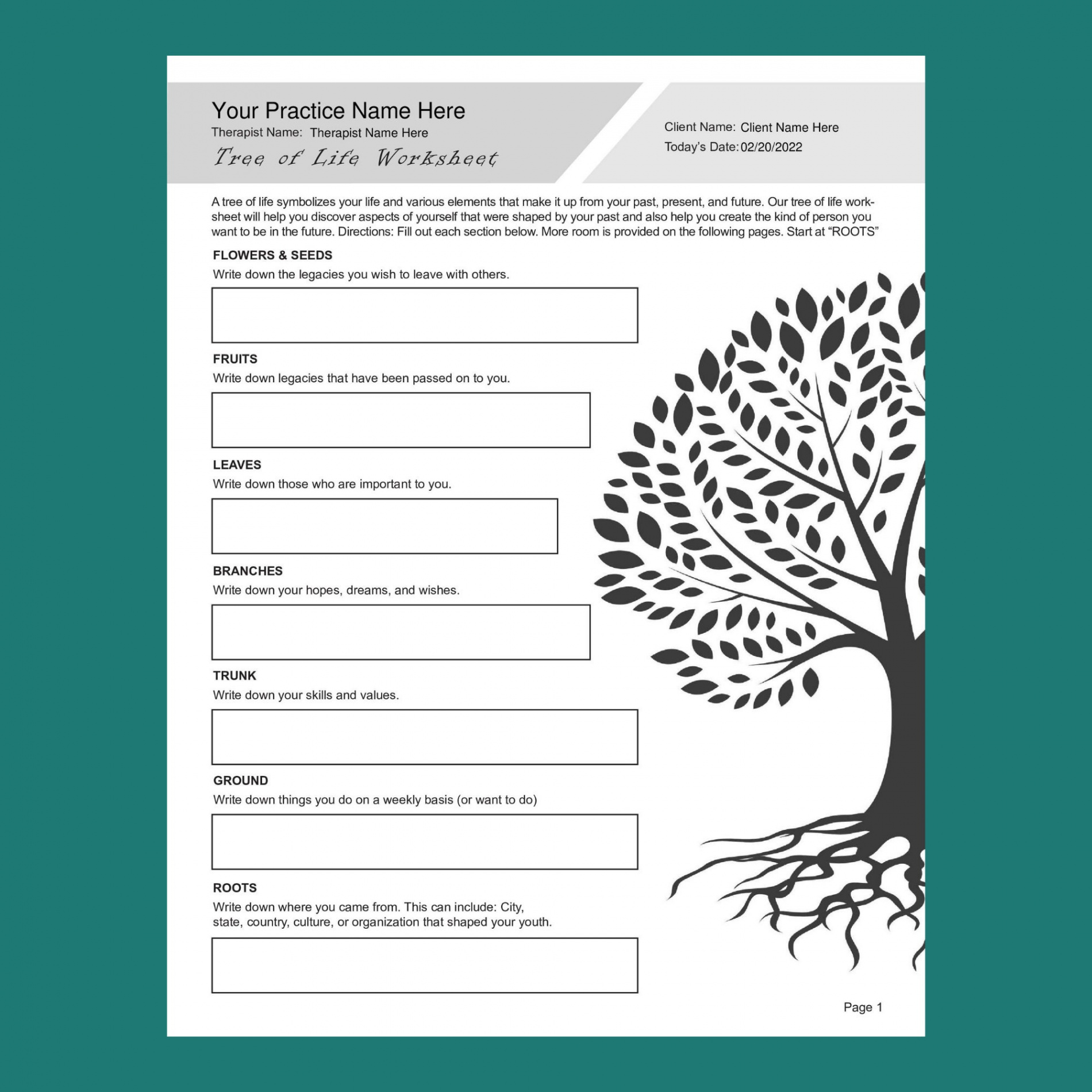 Narrative Therapy Worksheets Bundle Editable / Fillable / - Etsy