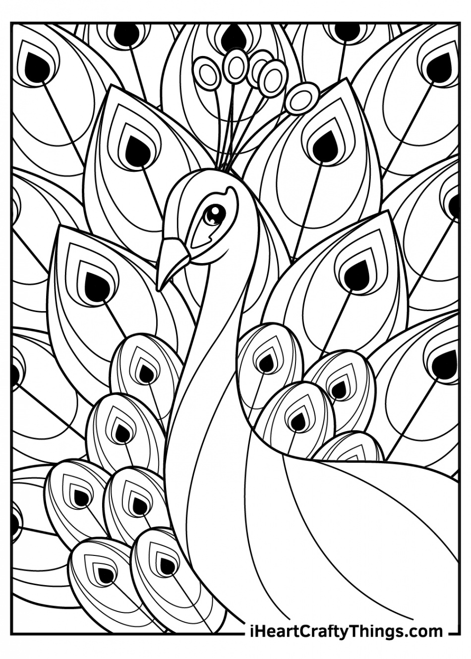 Peacocks Coloring Pages (% Free Printables)