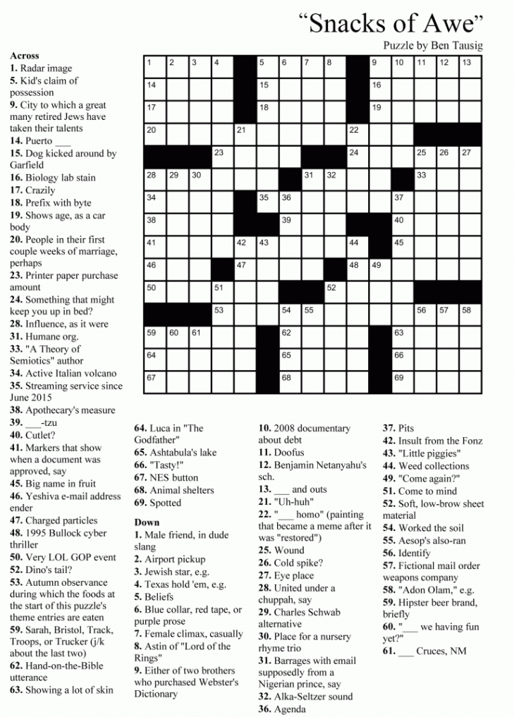 Pin on Printable crossword puzzles