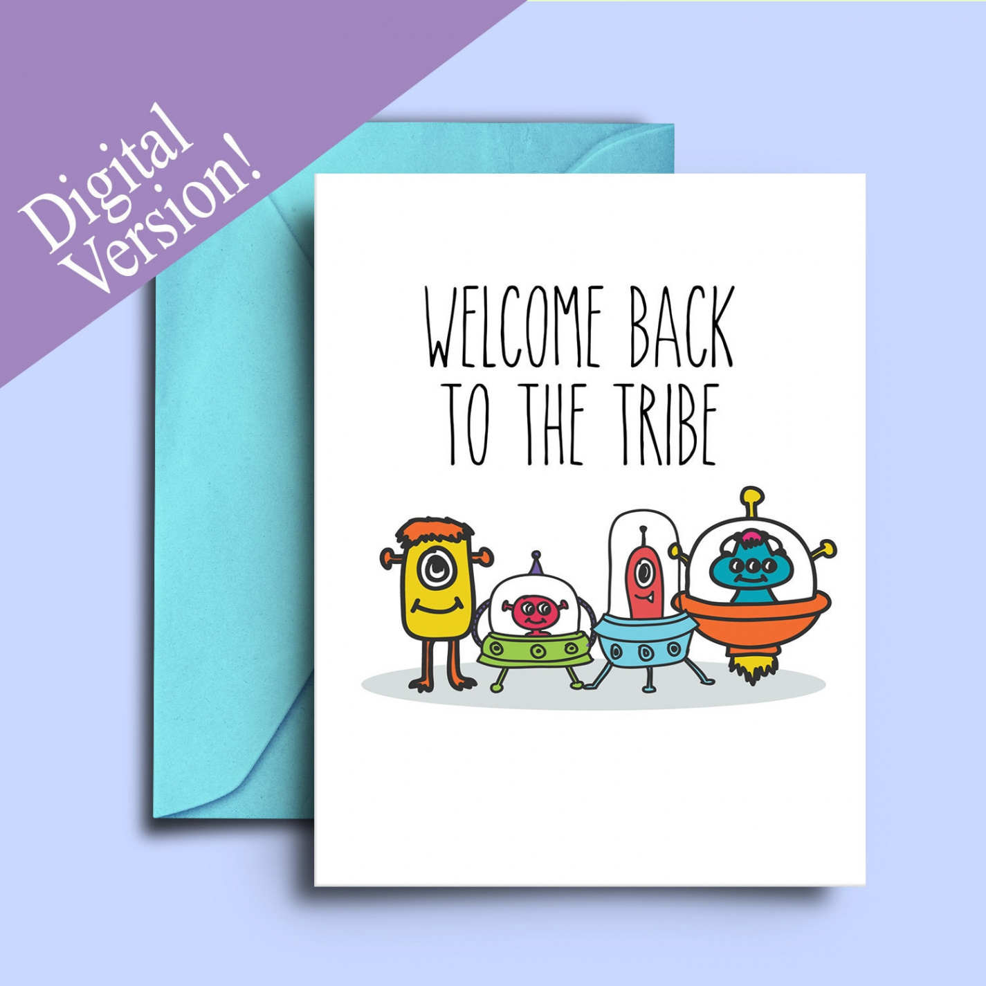 Printable Alien Welcome Home Cards Welcome Back Dad Greeting - Etsy