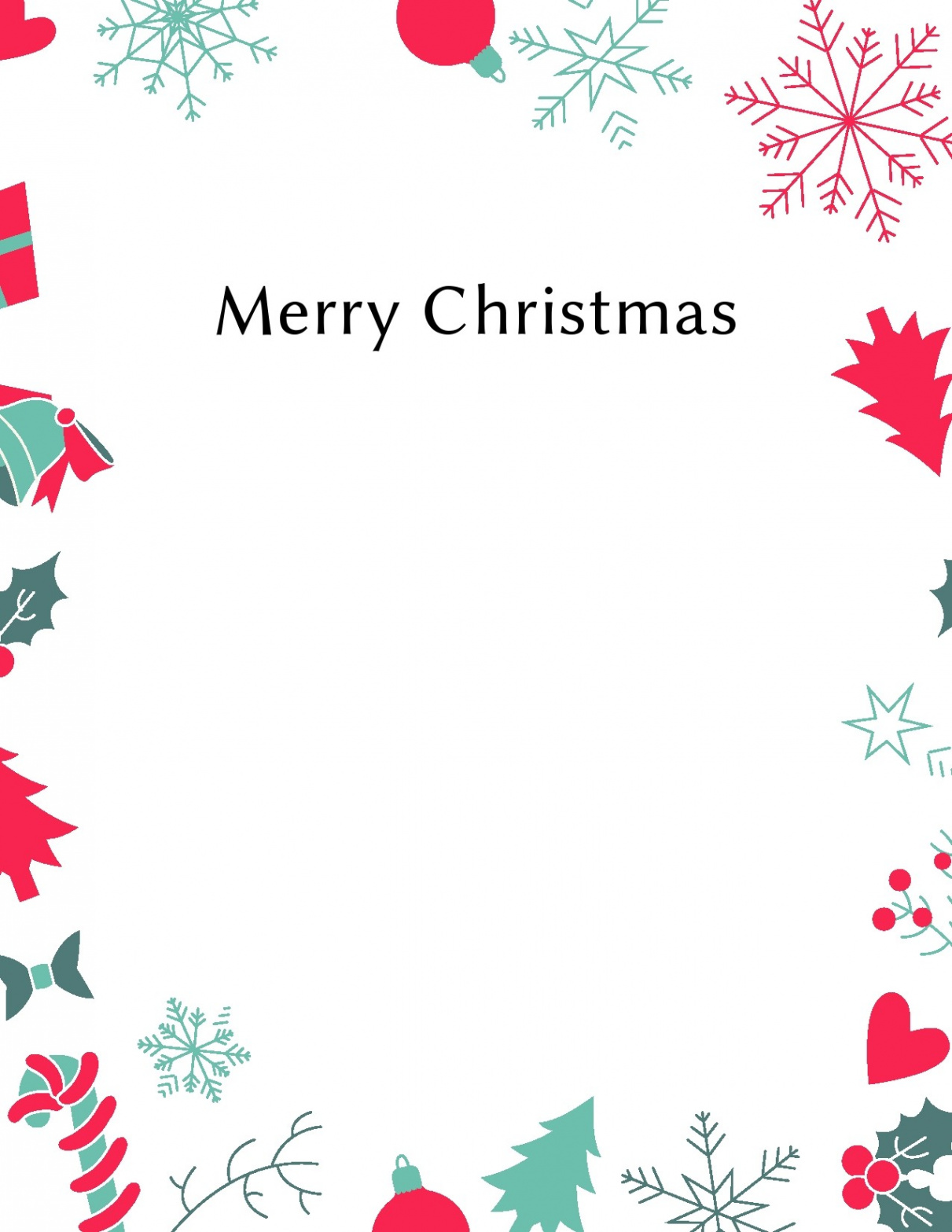 Printable Christmas Letter Templates [% FREE] ᐅ TemplateLab