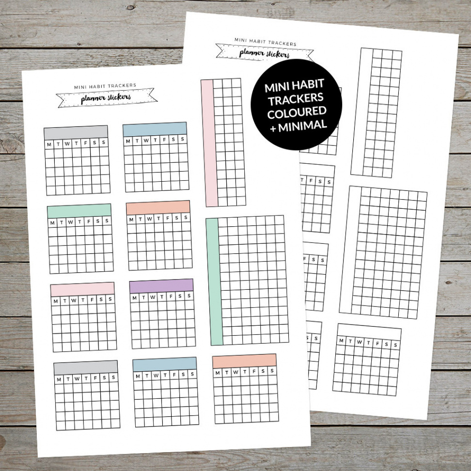 Printable Mini Habit Tracker Journal Tracker Habit Tracker - Etsy