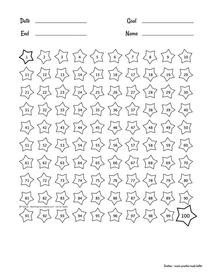 Printable PDF chart of  stars - print and share with your