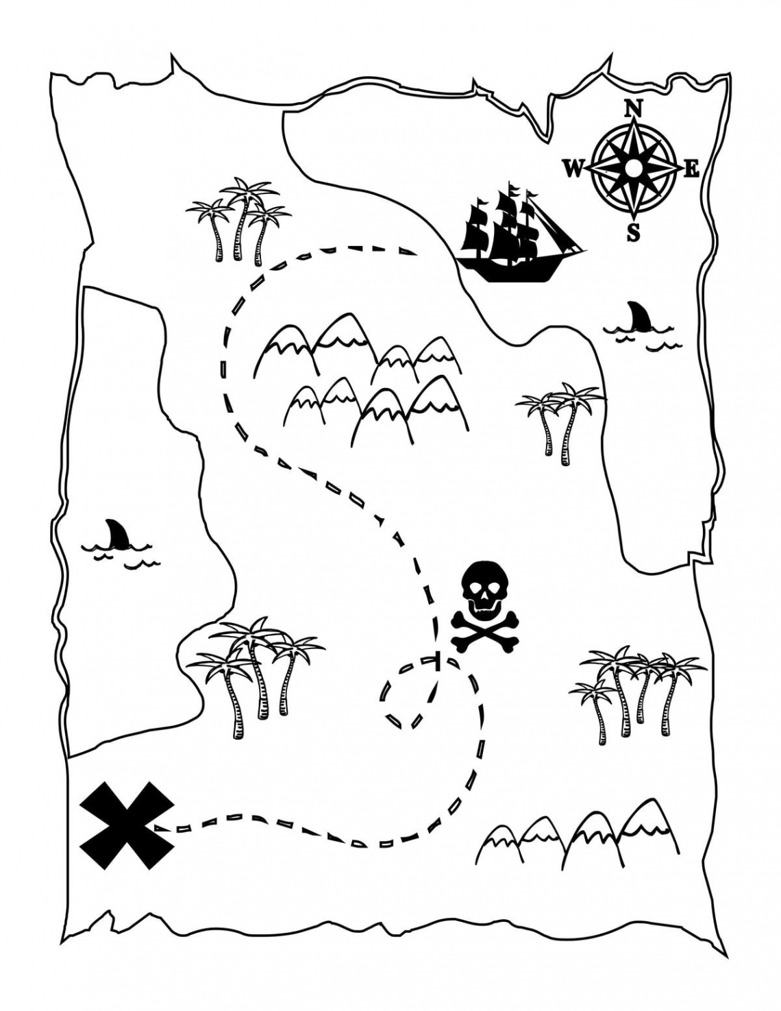 Printable Treasure Map Kids Activity – Let