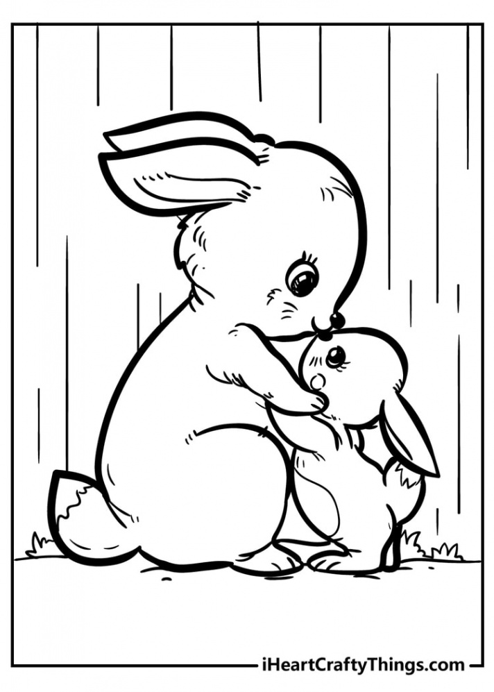 Rabbit Coloring Pages (% Free Printables)