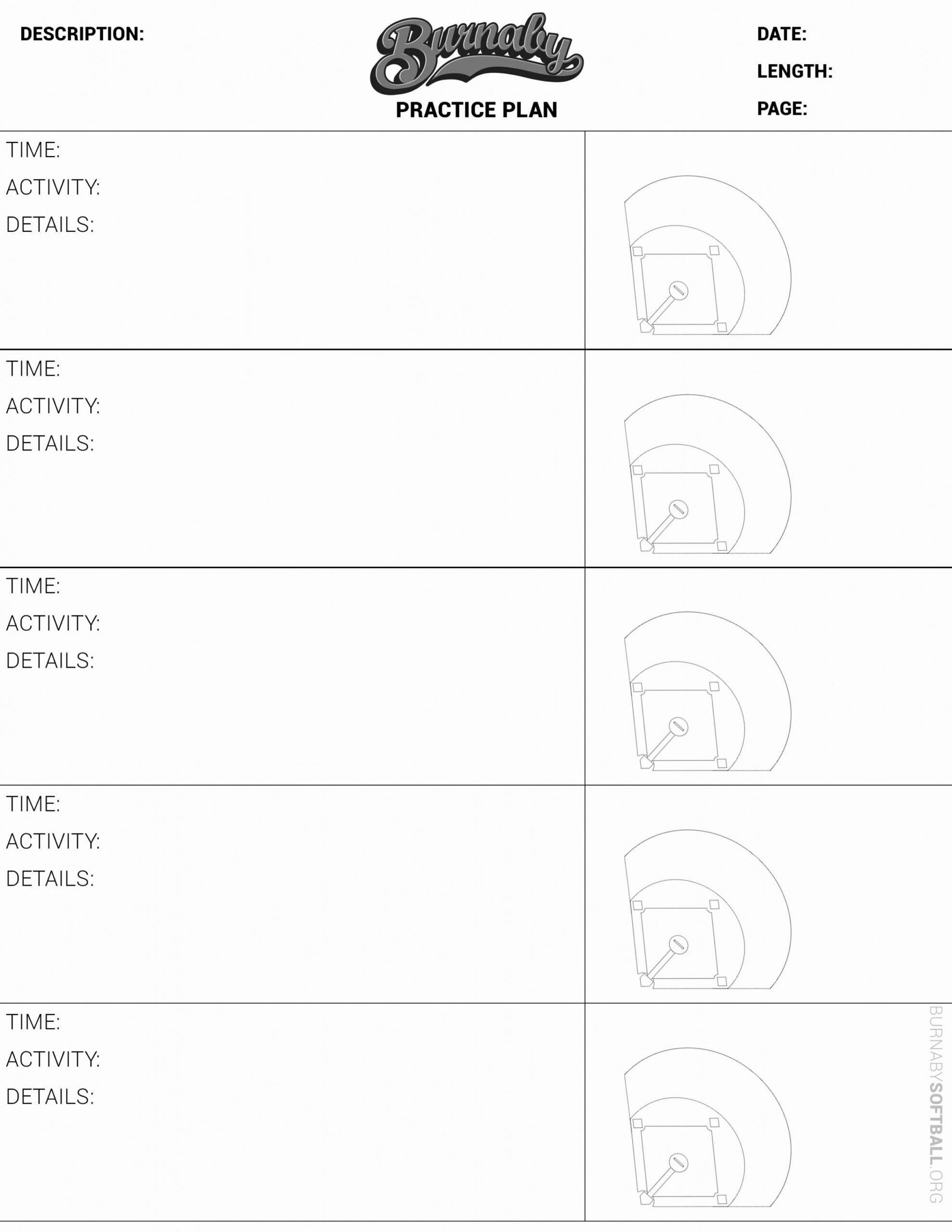 Softball Practice Plan Template Best Of  Of softball Practice