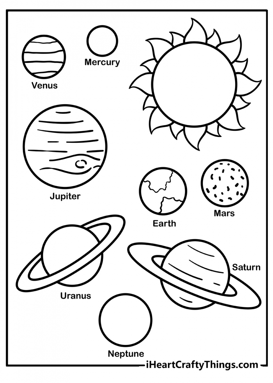 Solar System Coloring Pages (% Free Printables)