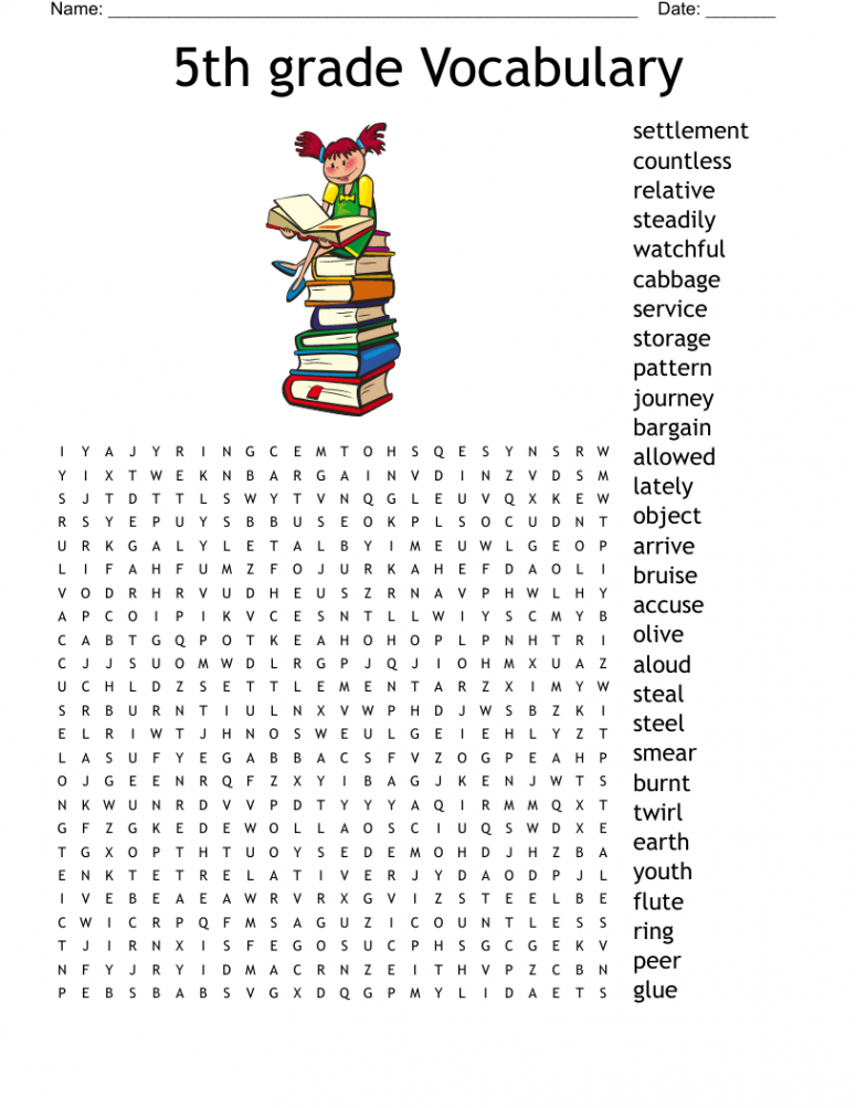 th grade Vocabulary Word Search - WordMint