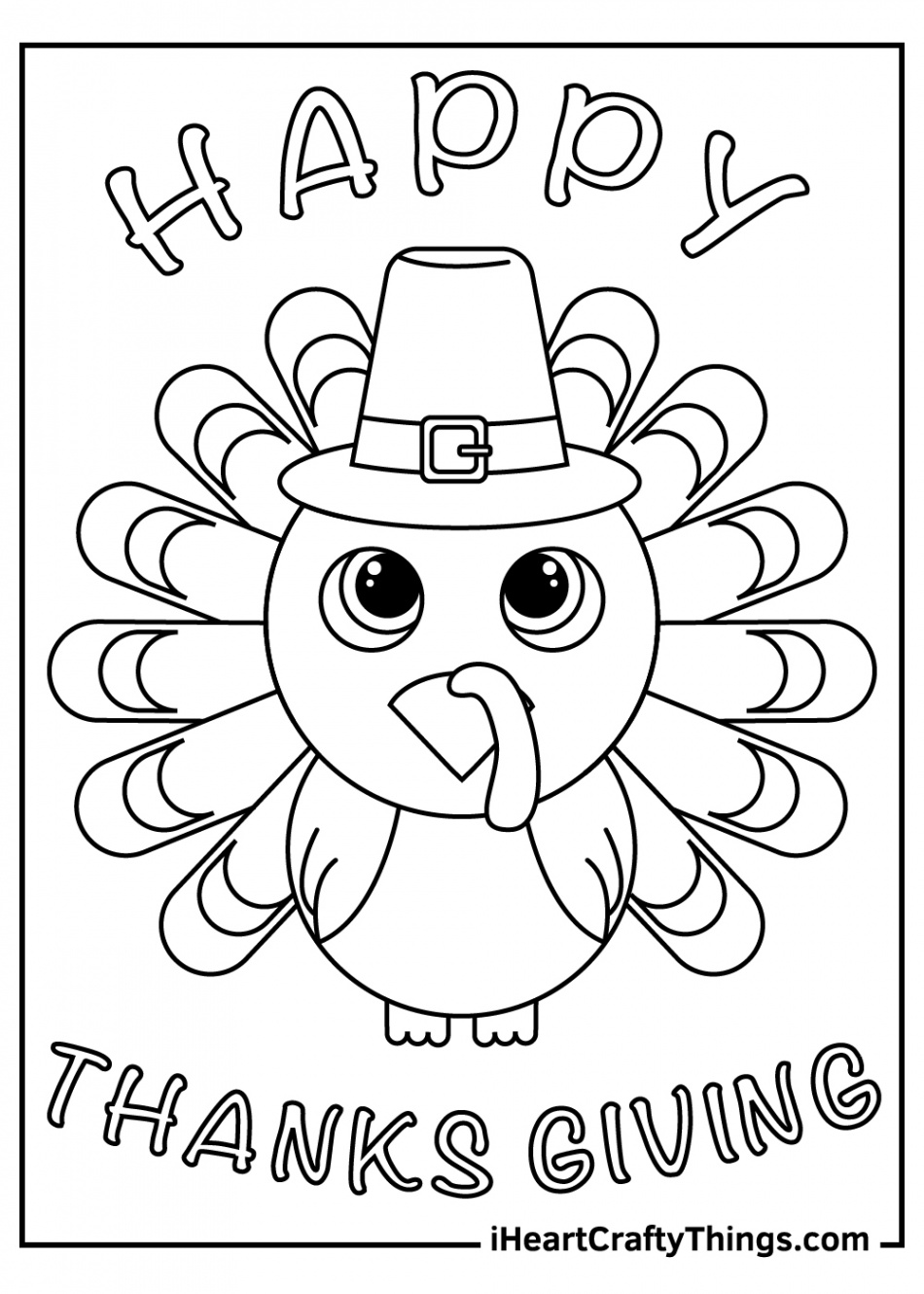 Thanksgiving Turkey Coloring Pages (% Free Printables)