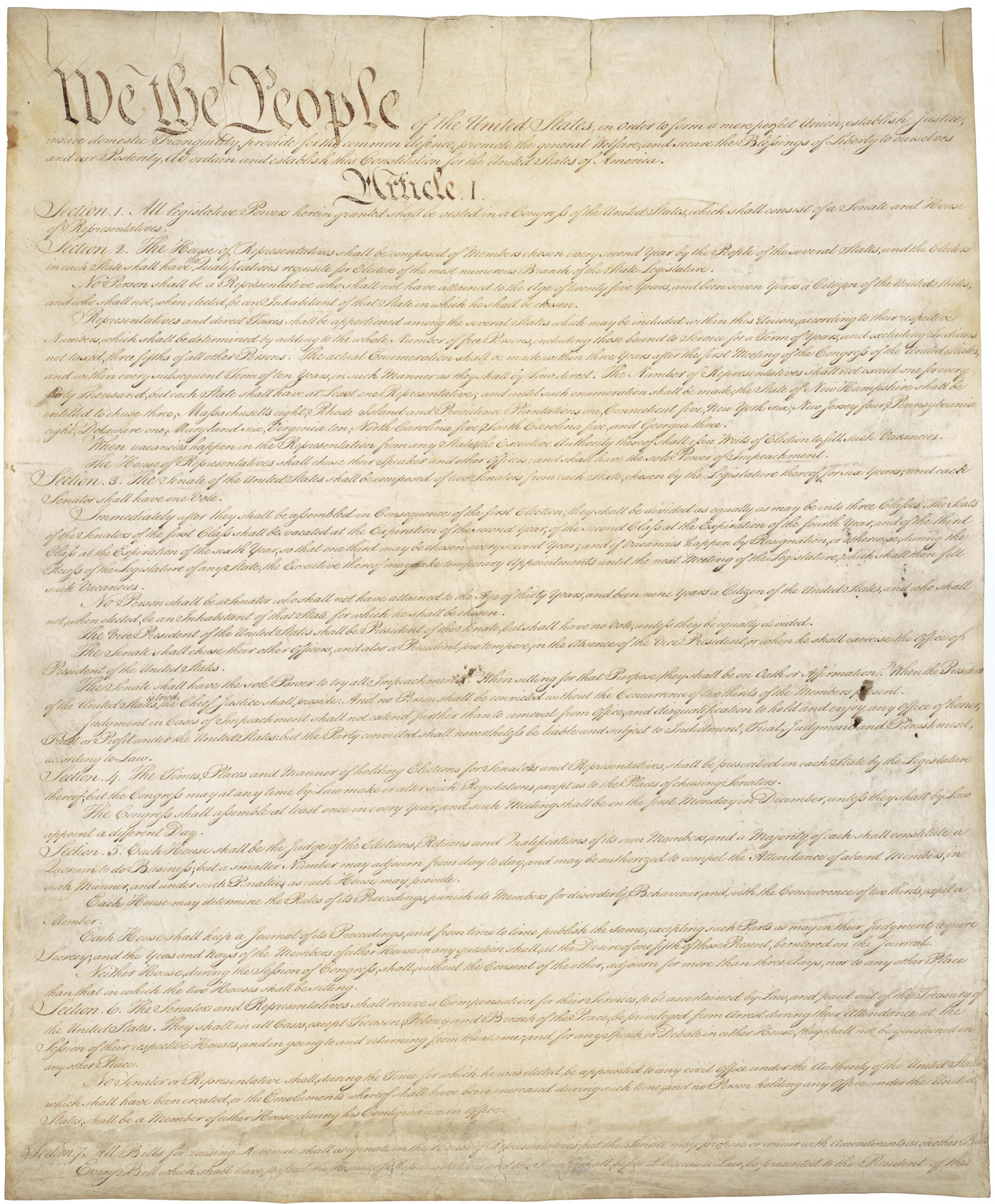 The Constitution of the United States  National Archives