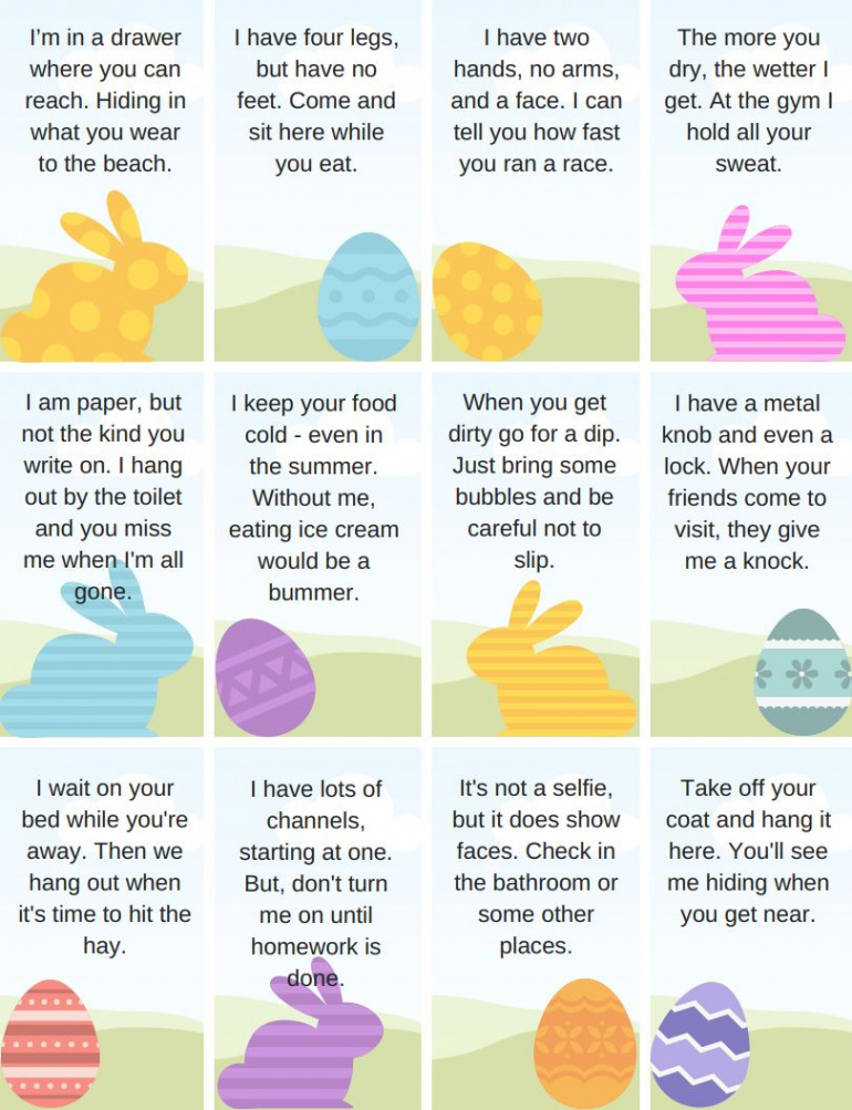 The Ultimate Easter Egg Scavenger Hunt [Free Printable] - Craftinated