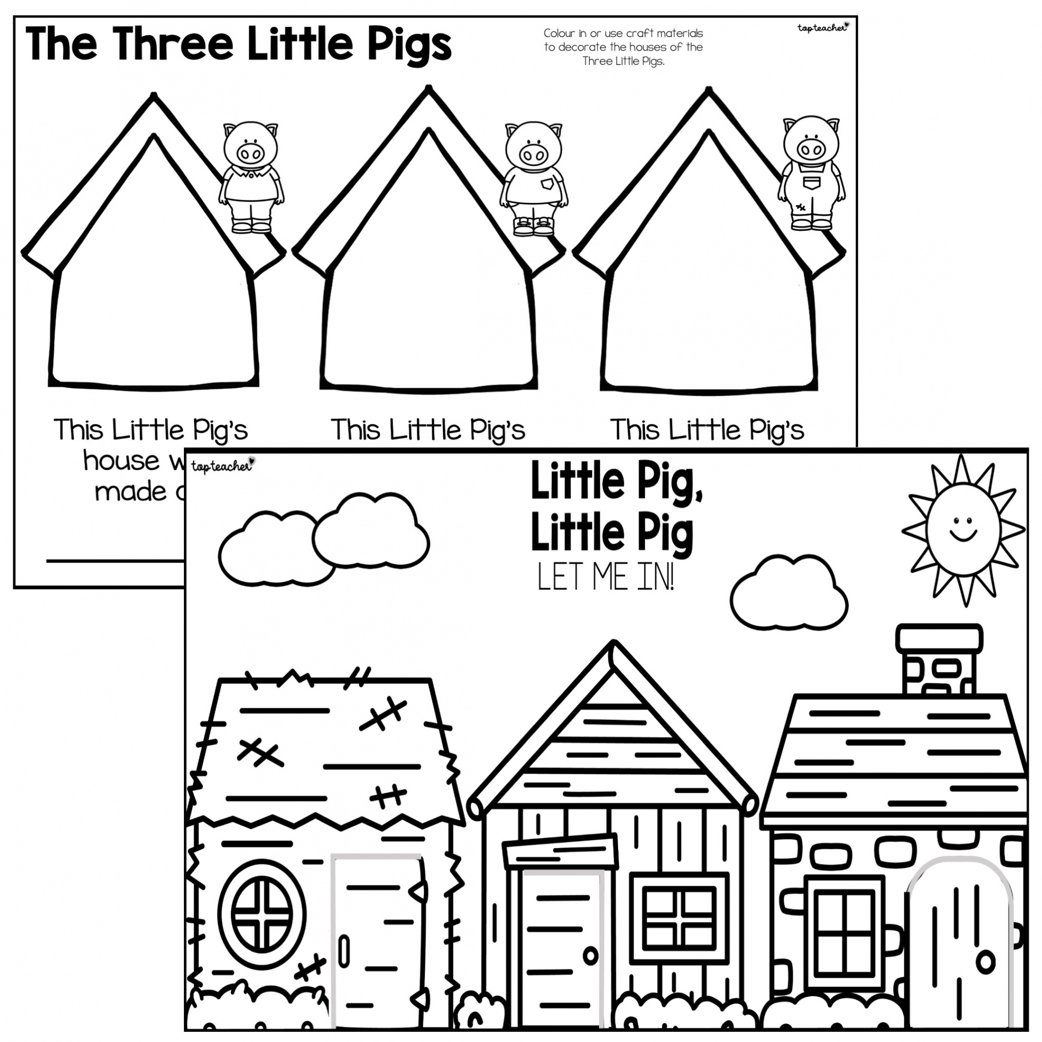 Three Little Pigs Craftivities - Top Teacher