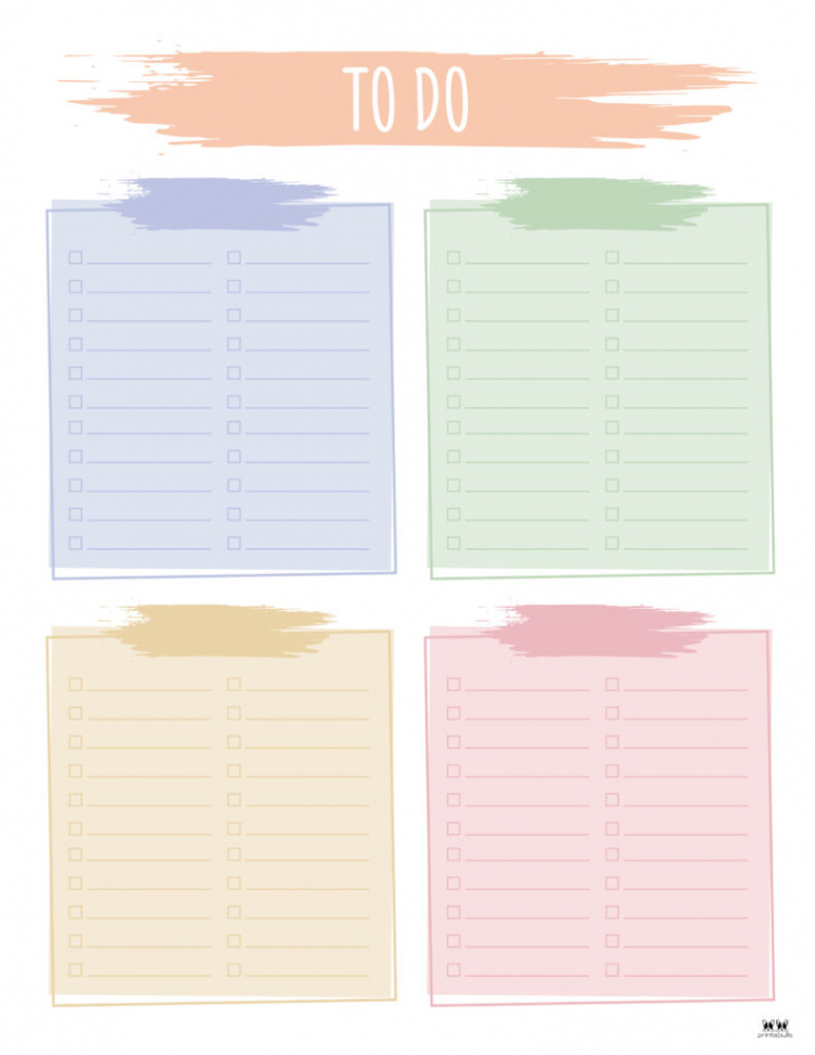 To Do Lists -  FREE Printables  Printabulls