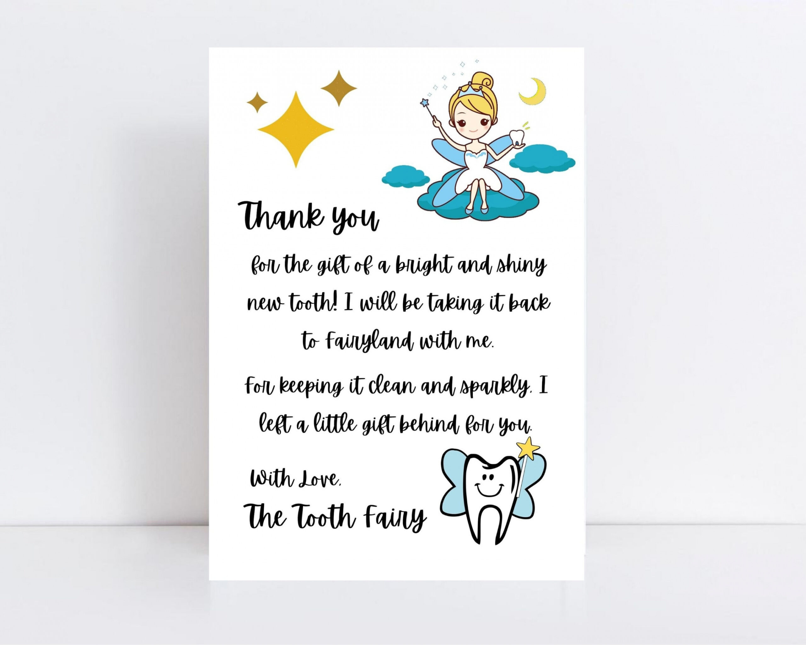 Tooth Fairy Letter Tooth Fairy Letter Instant Download Tooth - Etsy