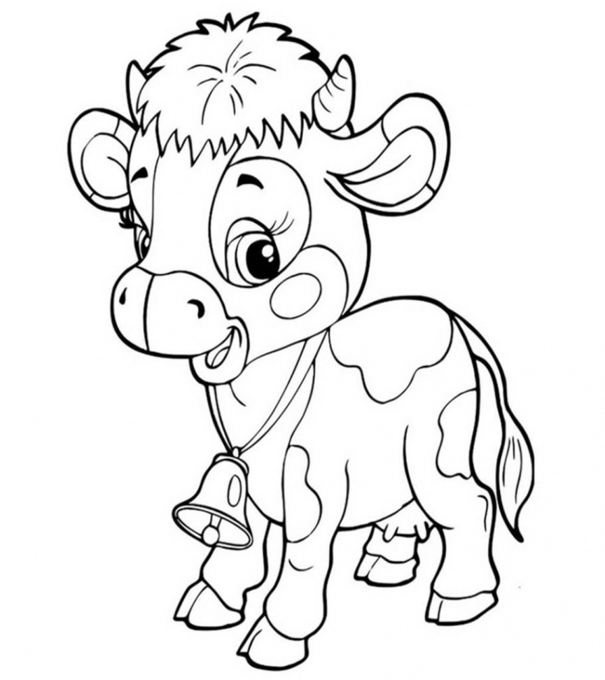 Top  Free Printable Cow Coloring Pages Online