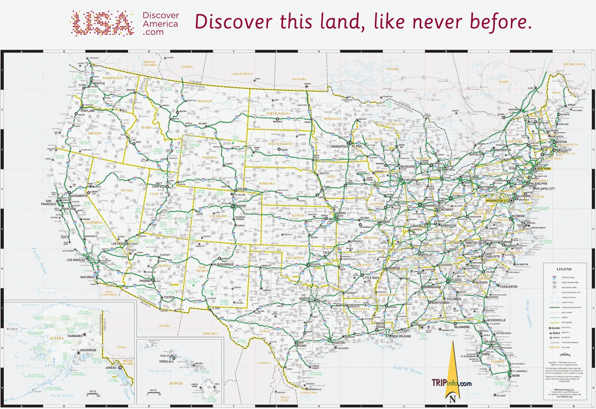 USA Road Map