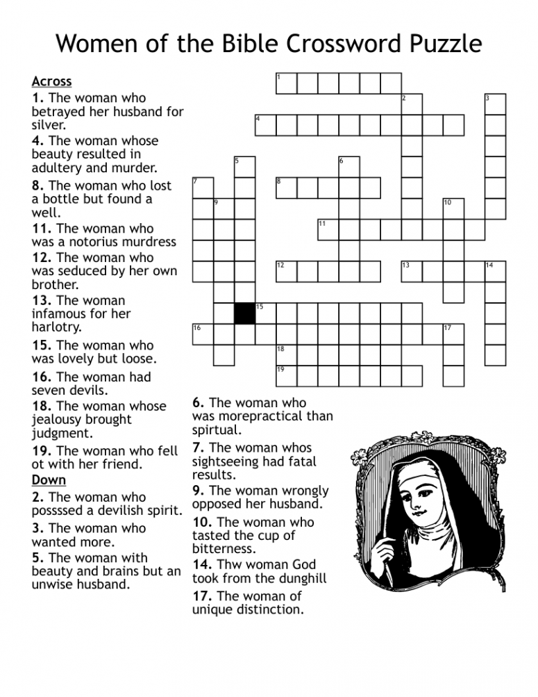 Women of the Bible Crossword Puzzle - WordMint