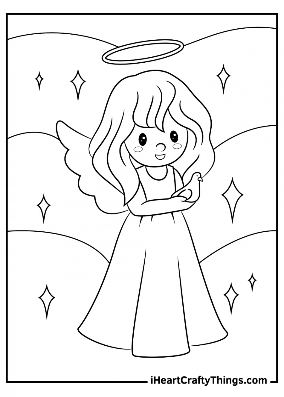 Angels Coloring Pages (Updated )