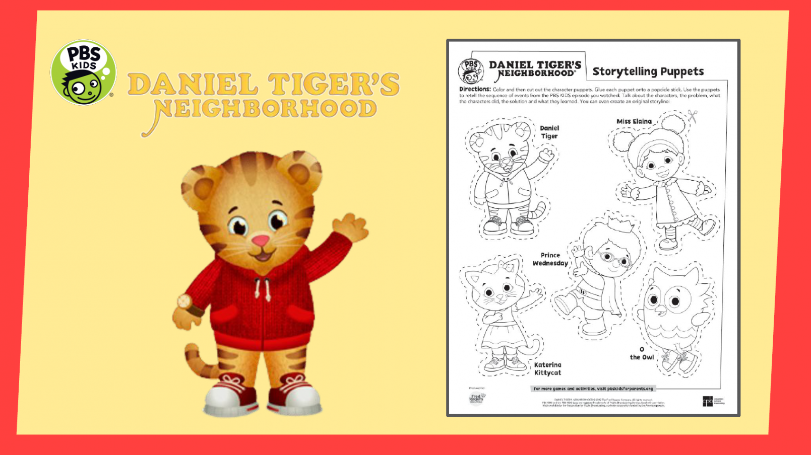 Arts and Craft  Daniel Tiger