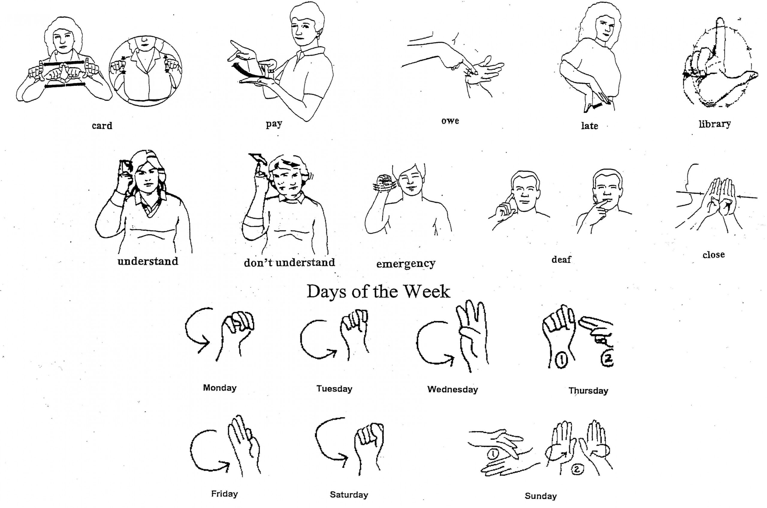 ASL American Sign Language Words  Sign language phrases, Asl sign