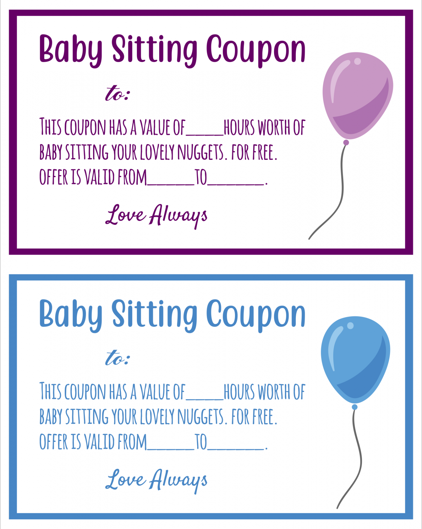 Babysitting Coupon Clip Art  Babysitting coupon, Babysitting