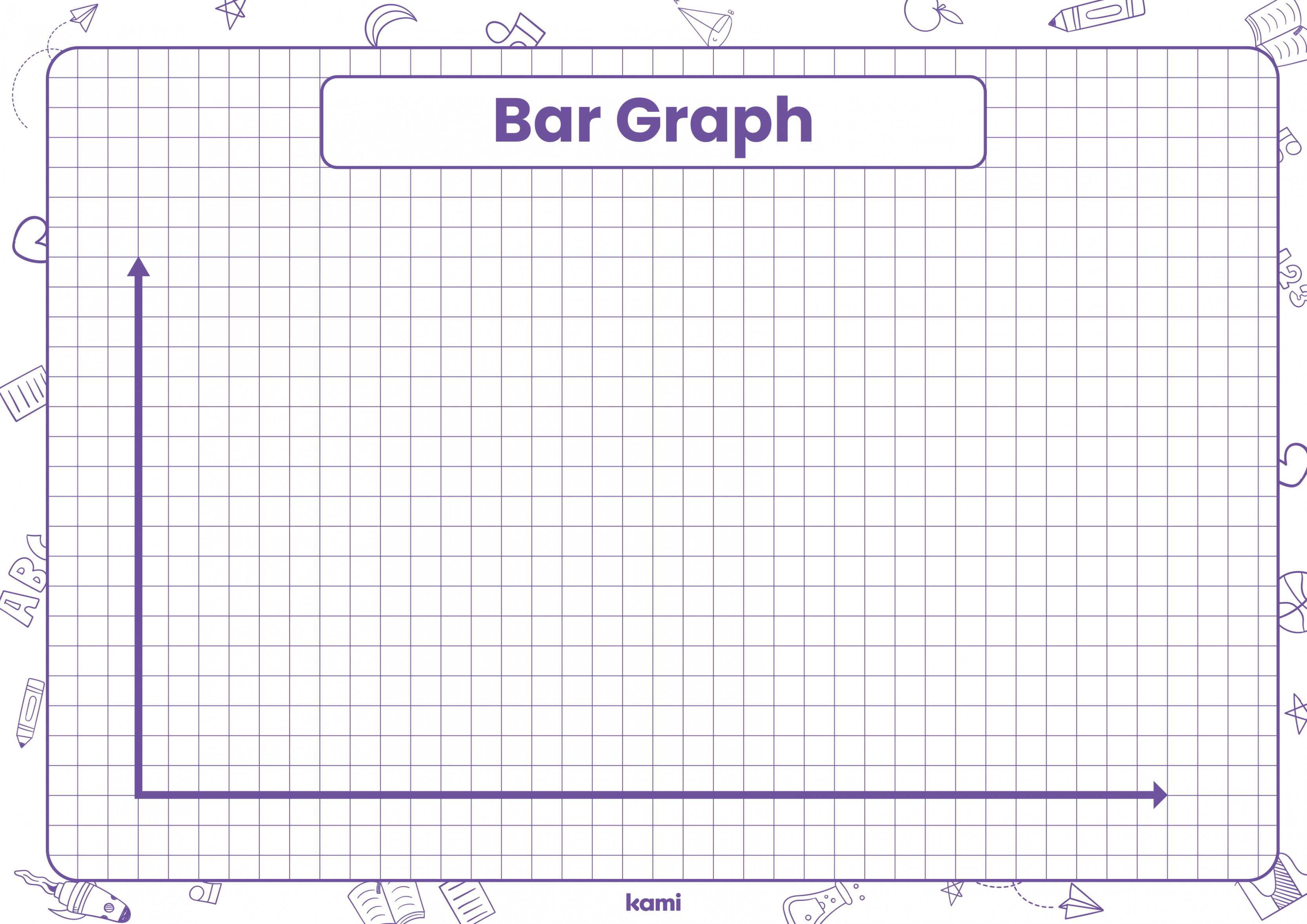 Blank Bar Graph Template  Landscape for Teachers  Perfect for