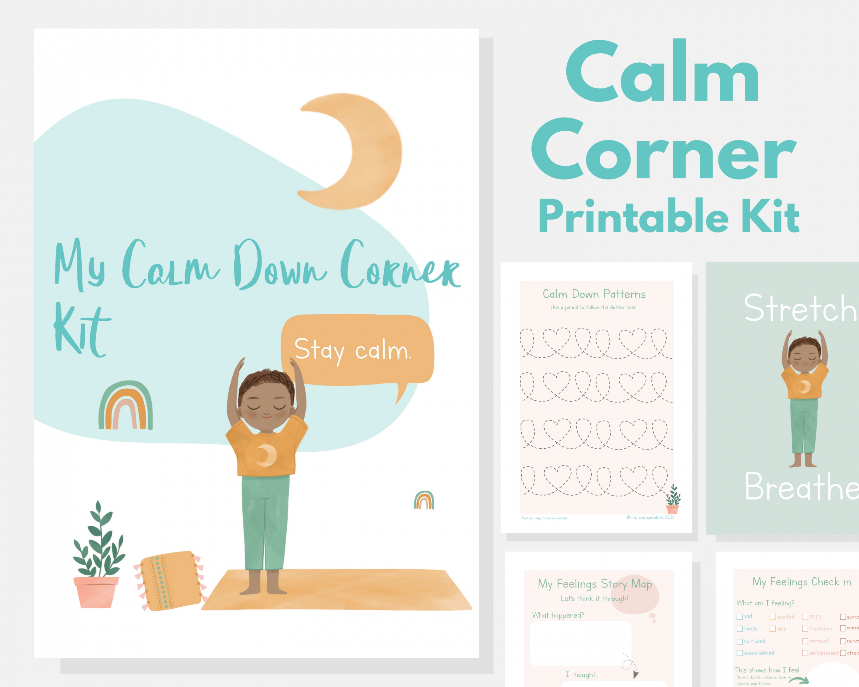 Calm Down Corner Printable Kit