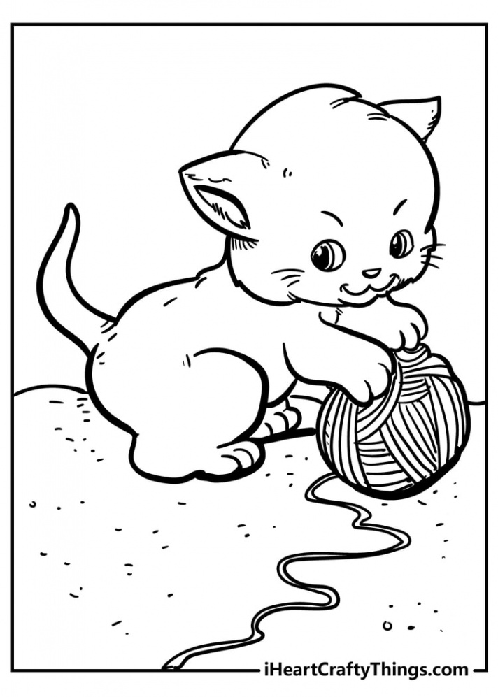 Cat Coloring Pages (% Free Printables)