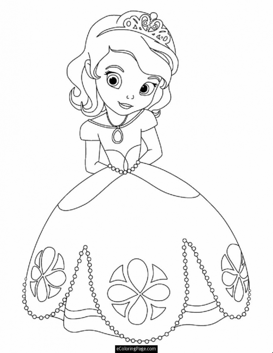 Coloring Virtual org Printable Princess Coloring Pages – Through